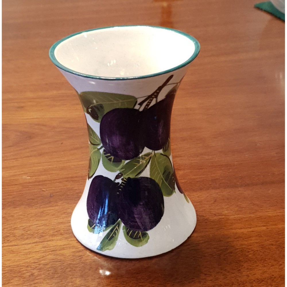 SCOTTISH WEMYSS WARE PURPLE PLUMS VASE
