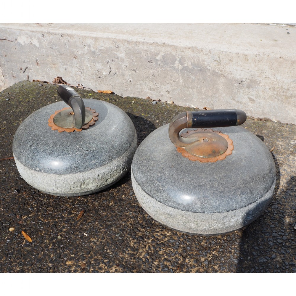 PAIR 19th CENTURY SCOTTISH CURLING STONES