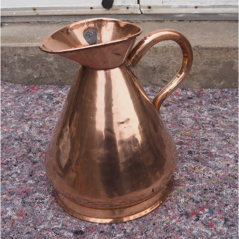 LARGE 2 GALLON VICTORIAN COPPER MEASURE
