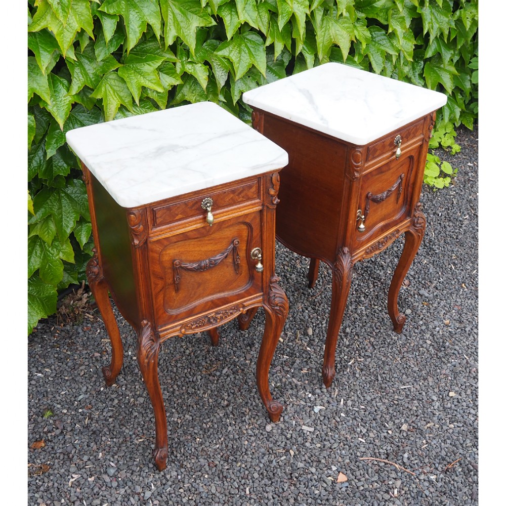 GOOD PAIR OF 19th CENTURY FRENCH BEDSIDES