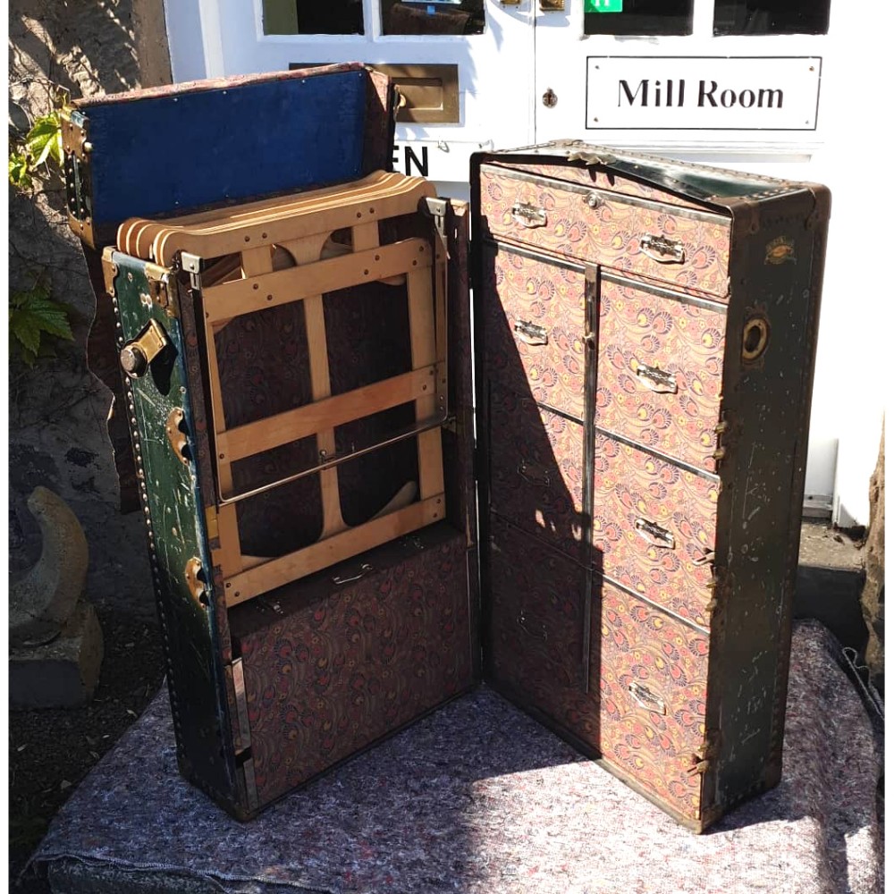 EDWARDIAN WHATAJOY LONDON TRAVELLING TRUNK