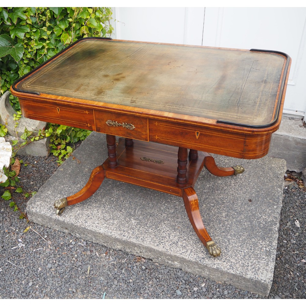 STUNNING REGENCY MAHOGANY LIBRARY TABLE