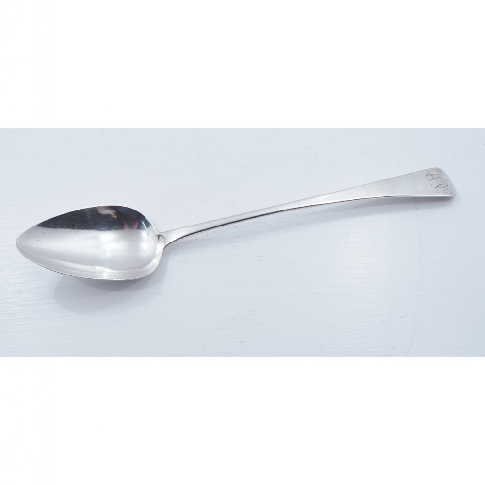 GOOD GEORGE III SILVER BASTING SPOON. 1811