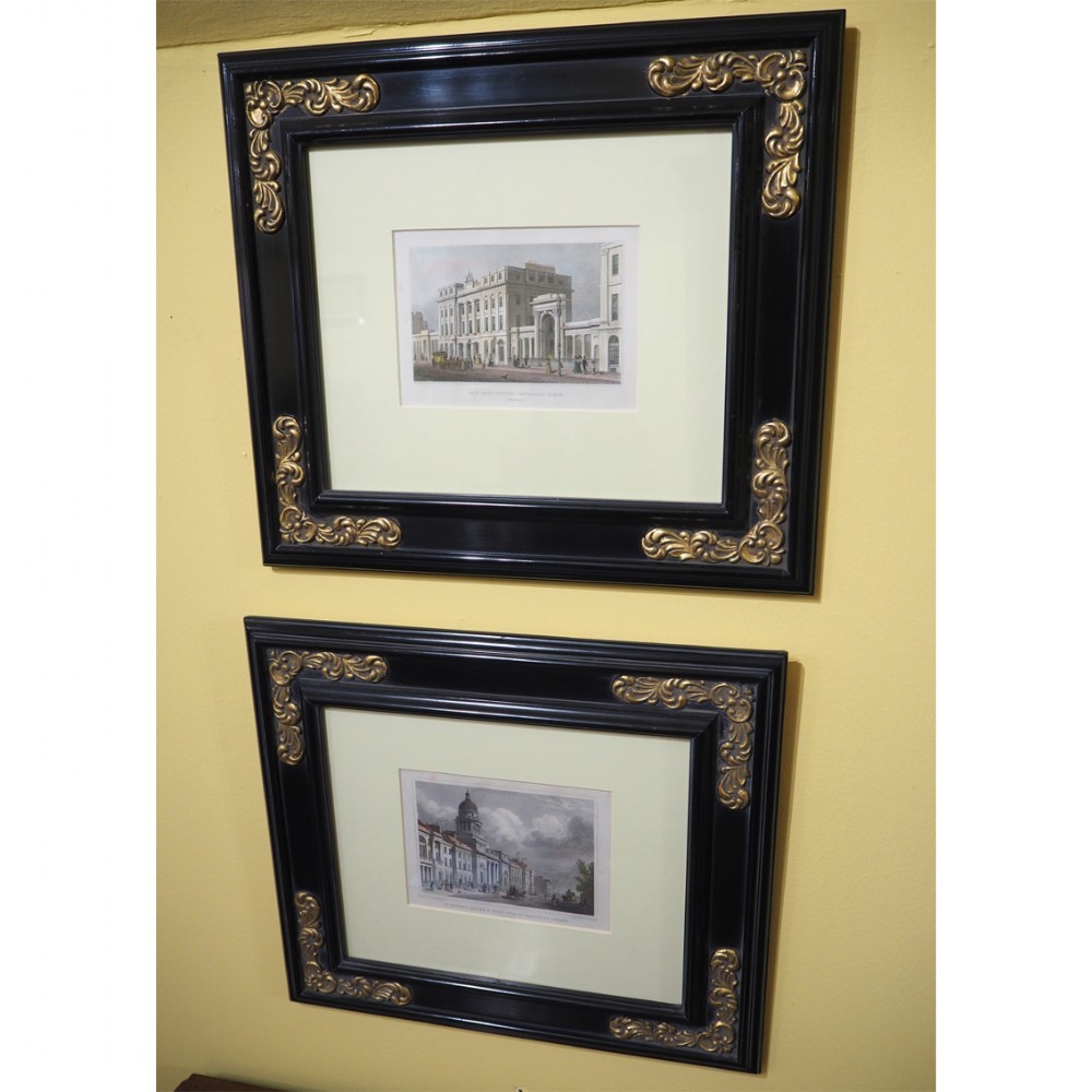 PLEASING PAIR SCOTTISH FRAMED ETCHINGS OF EDINBURGH