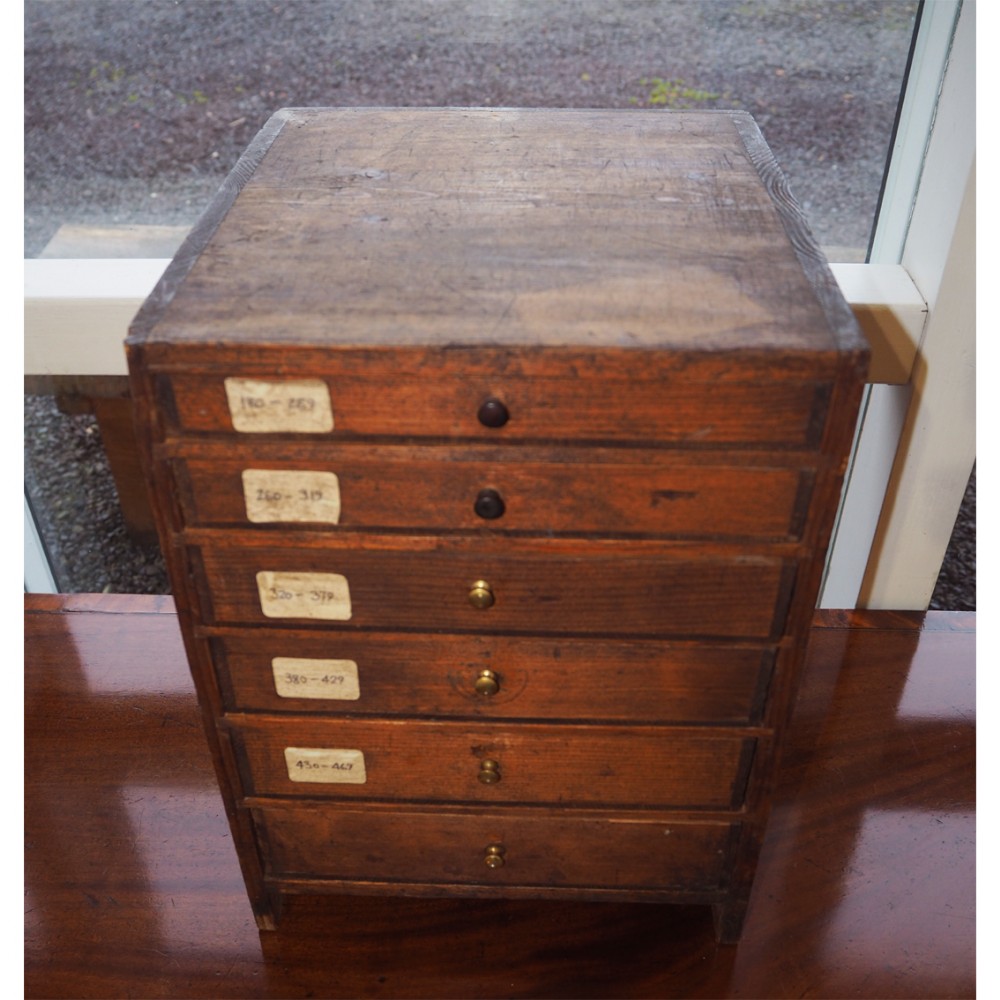 WATCHMAKERS PINE WATCH GLASS CABINET