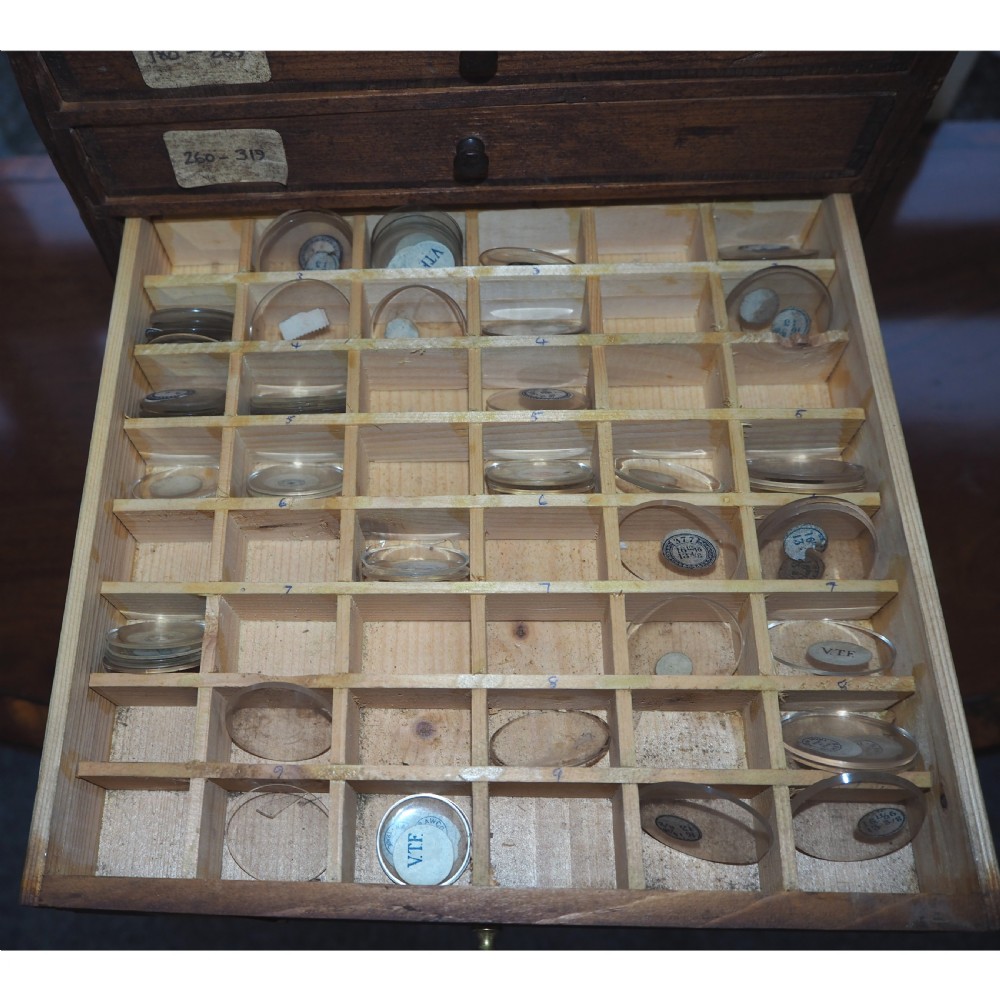 WATCHMAKERS PINE WATCH GLASS CABINET View V
