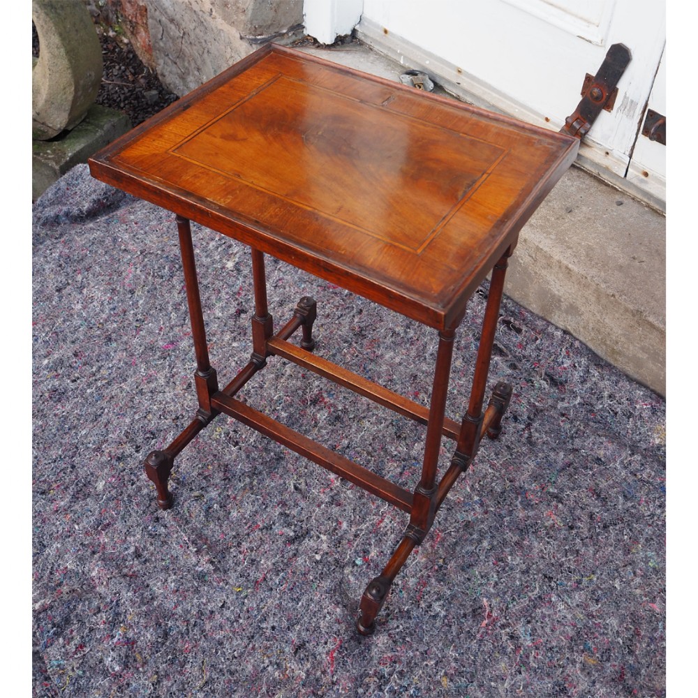 GEORGIAN MAHOGANY & INLAID COFFEE TABLE