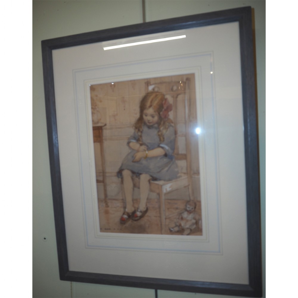 SCOTTISH CHILD PORTRAIT BY R EADIE GLASGOW RSW.