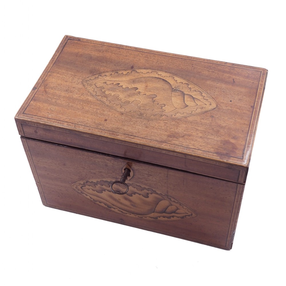 18TH CENTURY GEORGE 3RD TEA CADDY