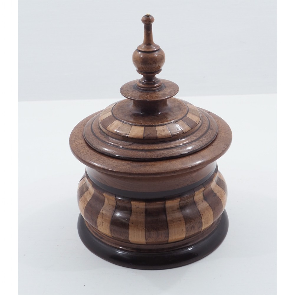 SUPER DUTCH INLAID WALNUT TOBACCO BOX