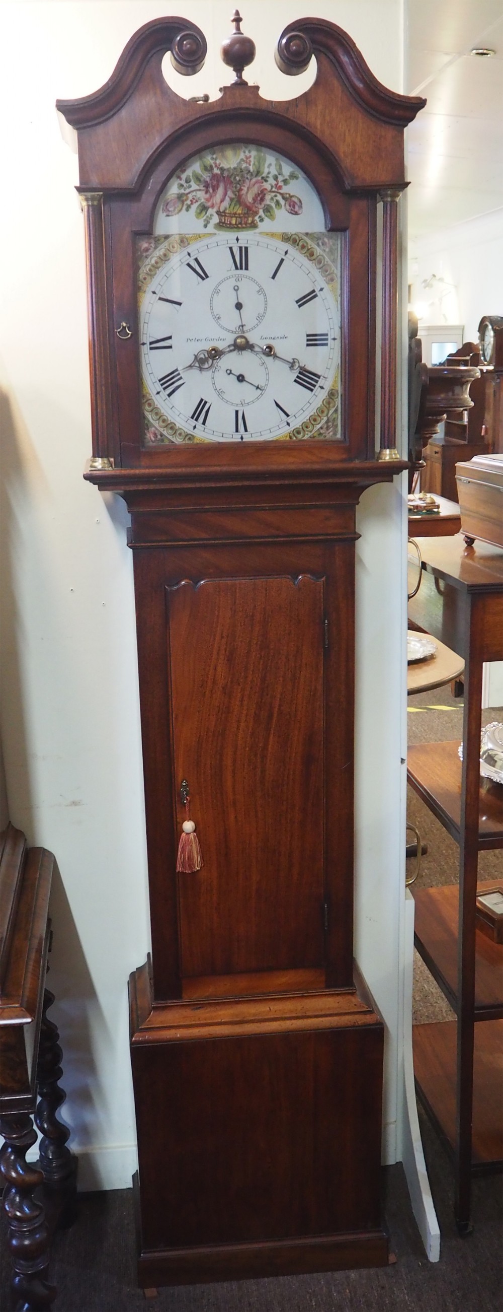 GEORGIAN SCOTTISH 8 DAY LONGCASE CLOCK 