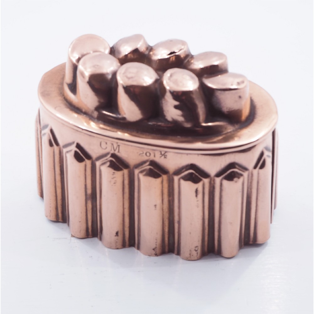 19TH CENTURY COPPER JELLY MOULD 