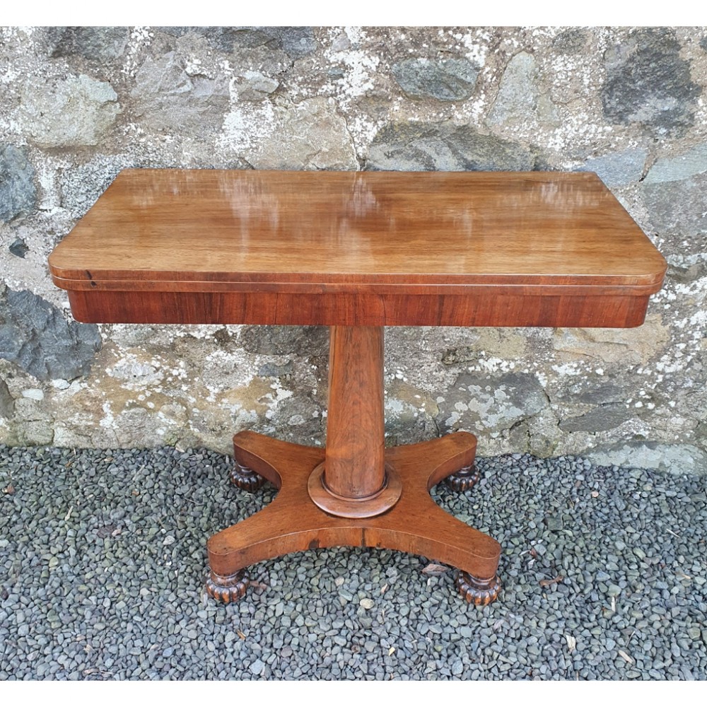 CLASSICAL REGENCY ROSEWOOD TEA TABLE