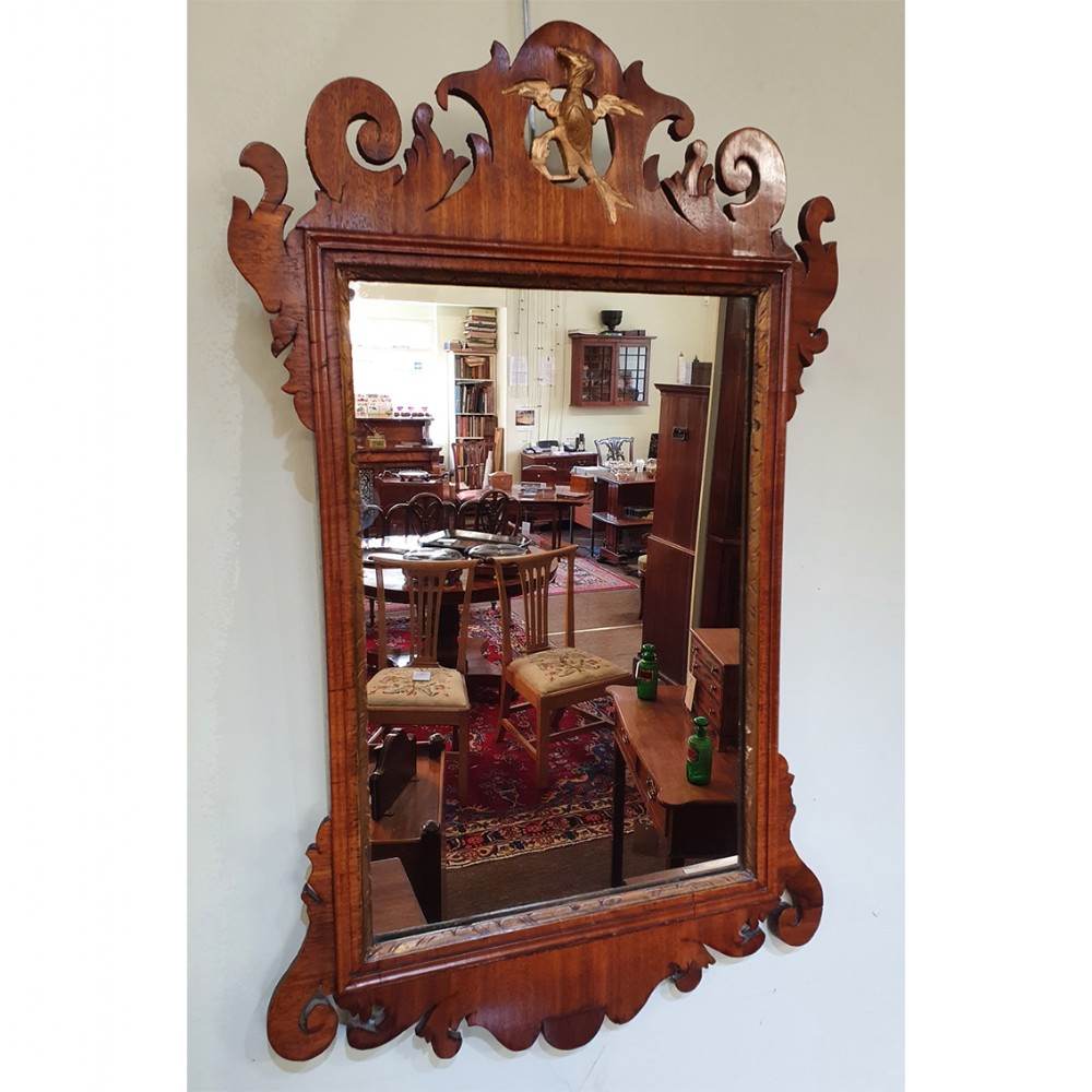 18th Century Walnut Vauxhall Wall Mirror