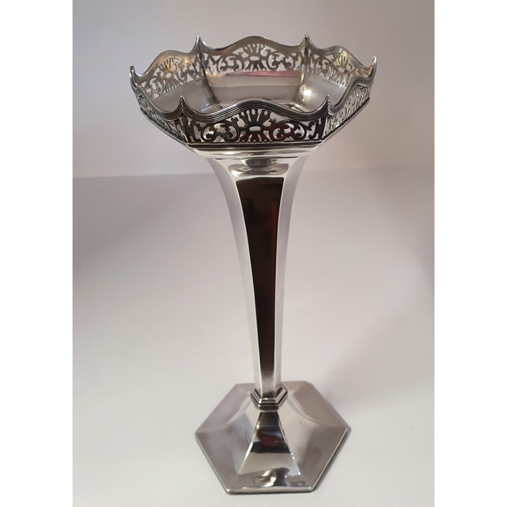 Impressive Large Size Silver Flower Vase