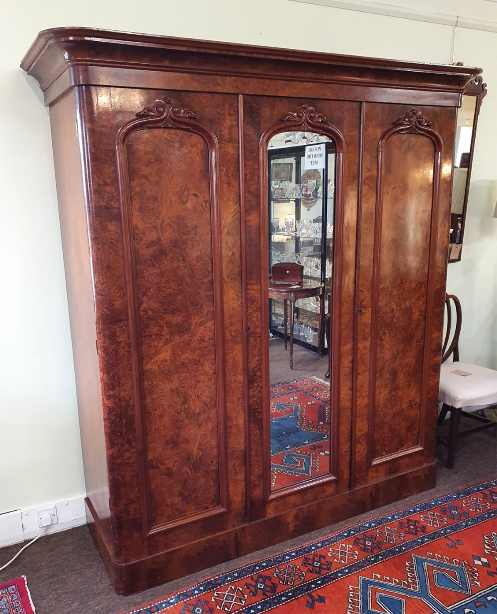 Victorian Scottish Burr Walnut Wardrobe