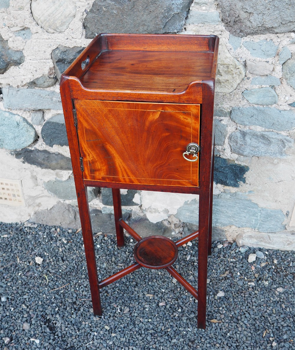Good Georgian Mahogany Bedside Cabinet
