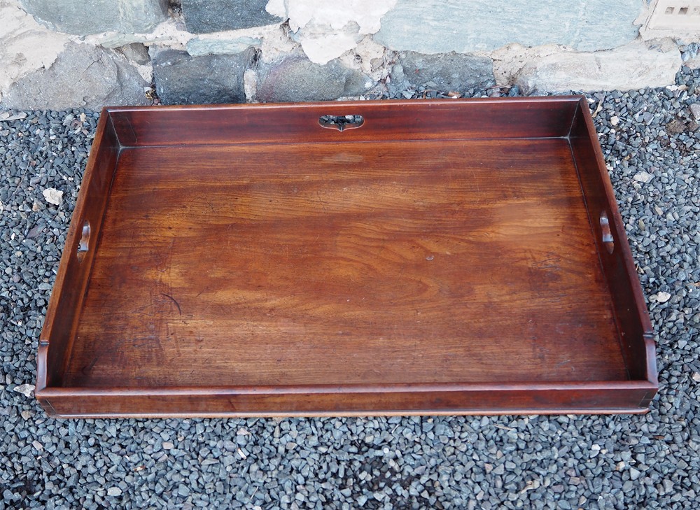 George 3rd Solid Mahogany Oblong Tray