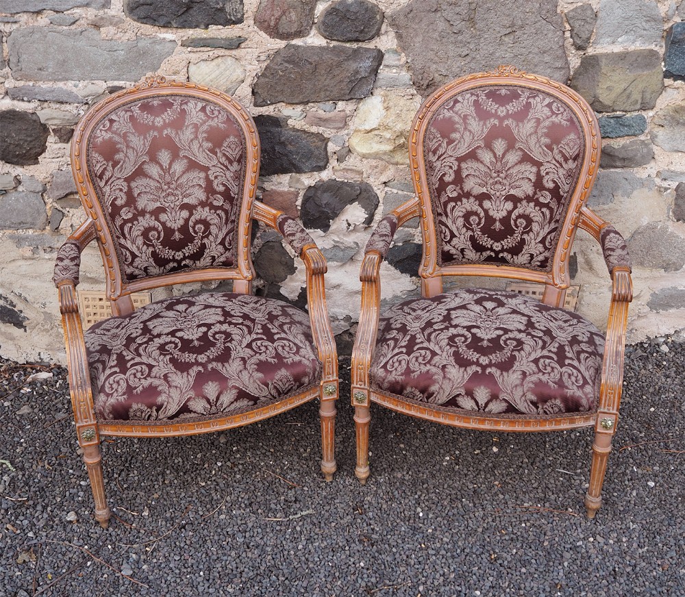 Good Pair of French Painted Chairs