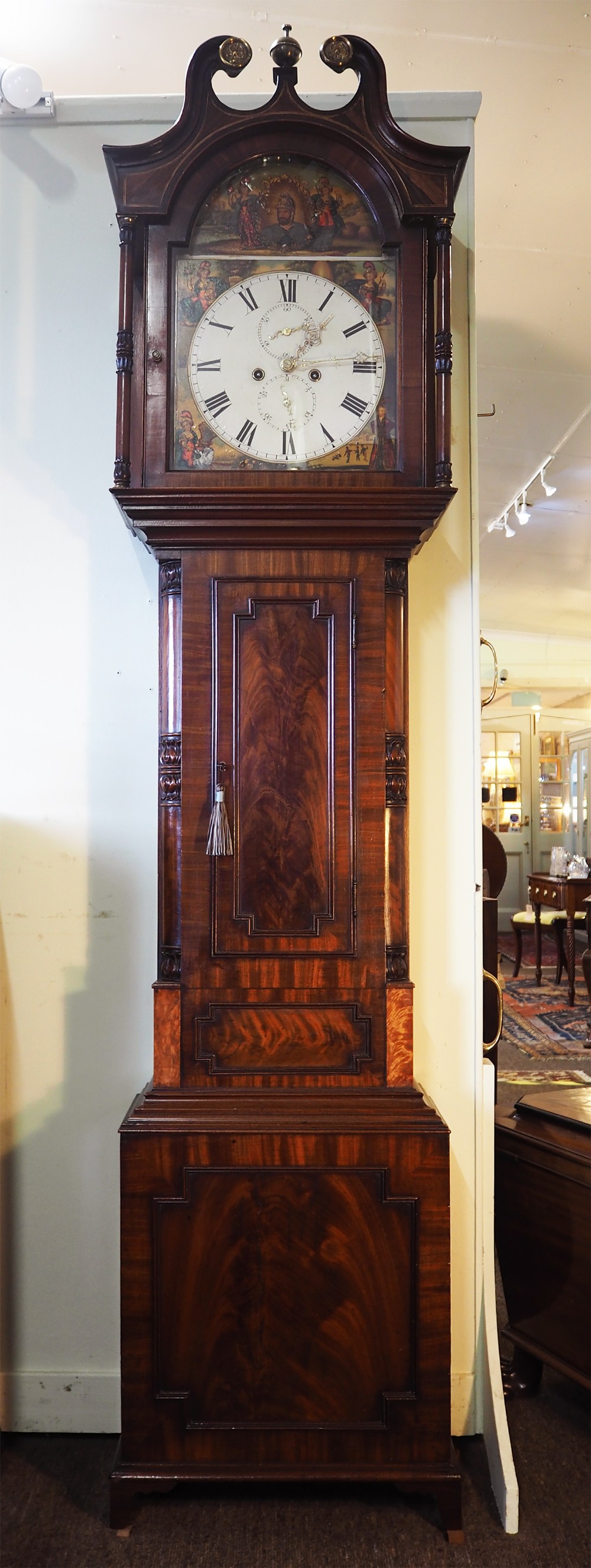 Scottish Mahogany 8 Day Longcase Clock