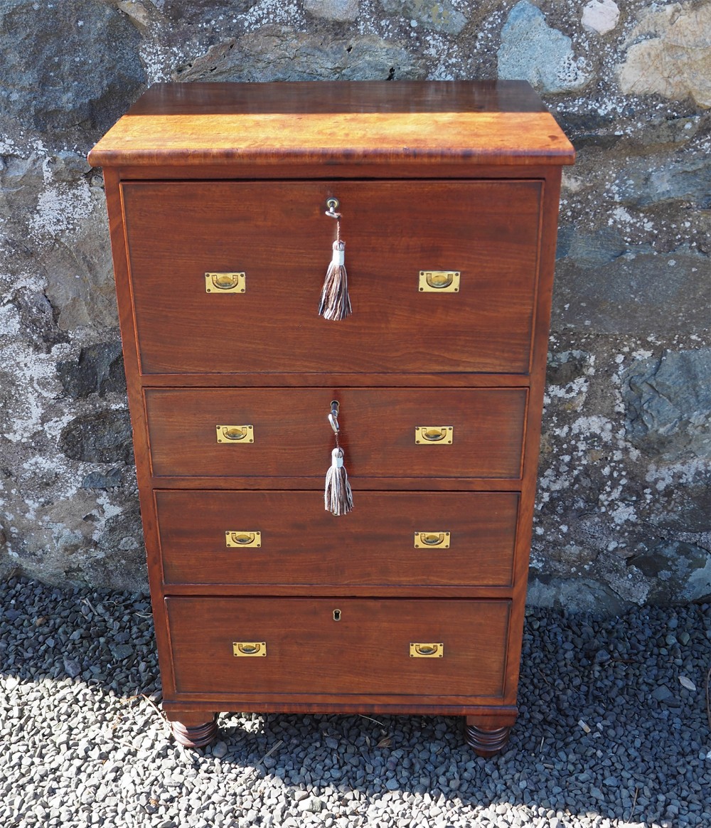 Small Georgian Campaign Style Chest