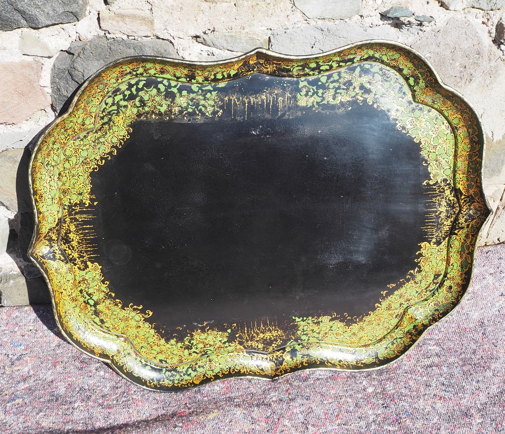 Large Papier Mache Tray by B. Walton & Co. 