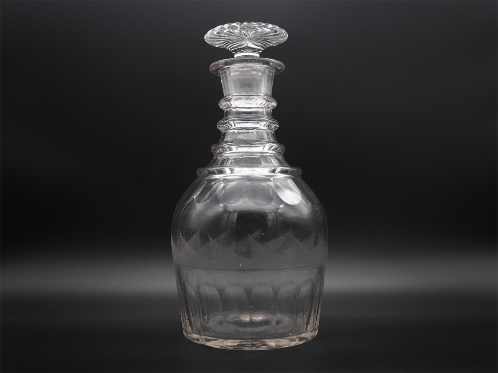 Large Regency 3 Ring Decanter