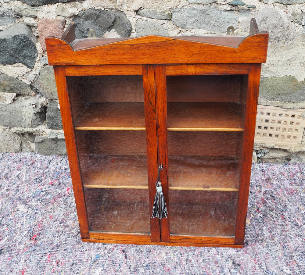 Late Regency  Hanging Collectors Cabinet