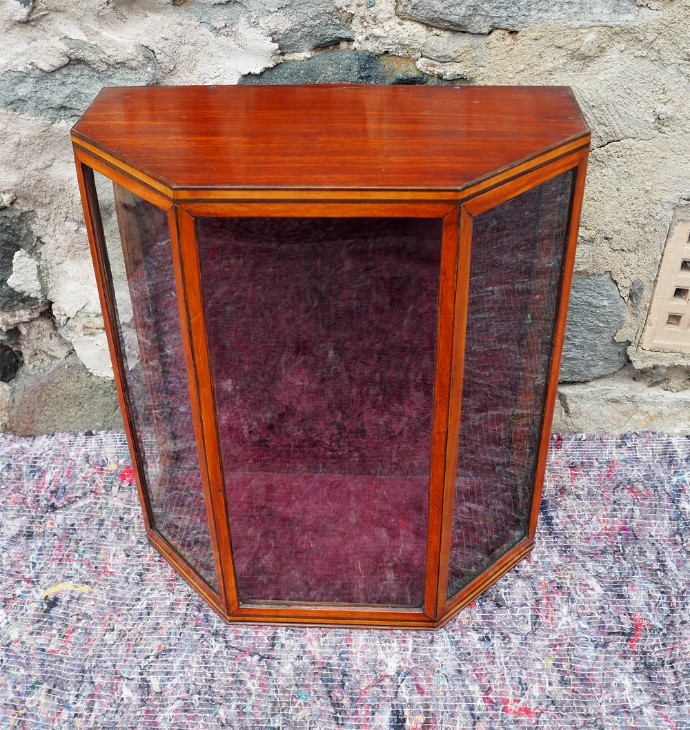  Georgian Satinwood & Mahogany Table Cabinet