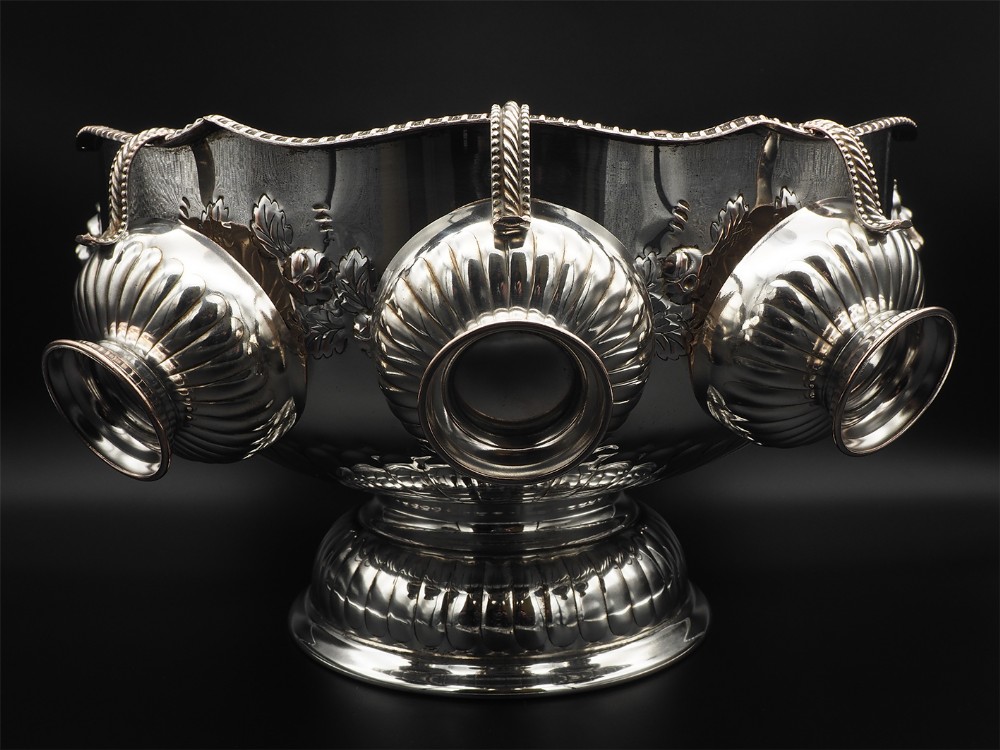 Fine Victorian Large Plated Punch Bowl
