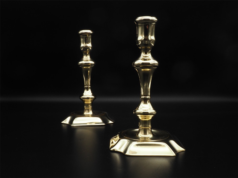 Rare Pair of Early 18th Century Candlesticks