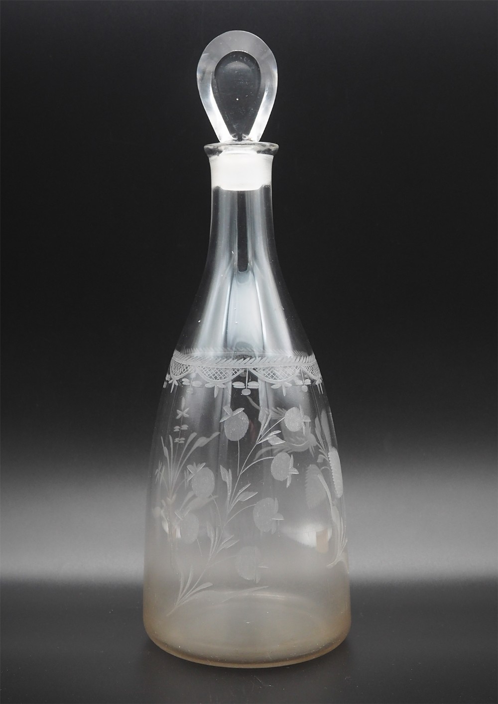 Superb 18th Century Engraved Decanter