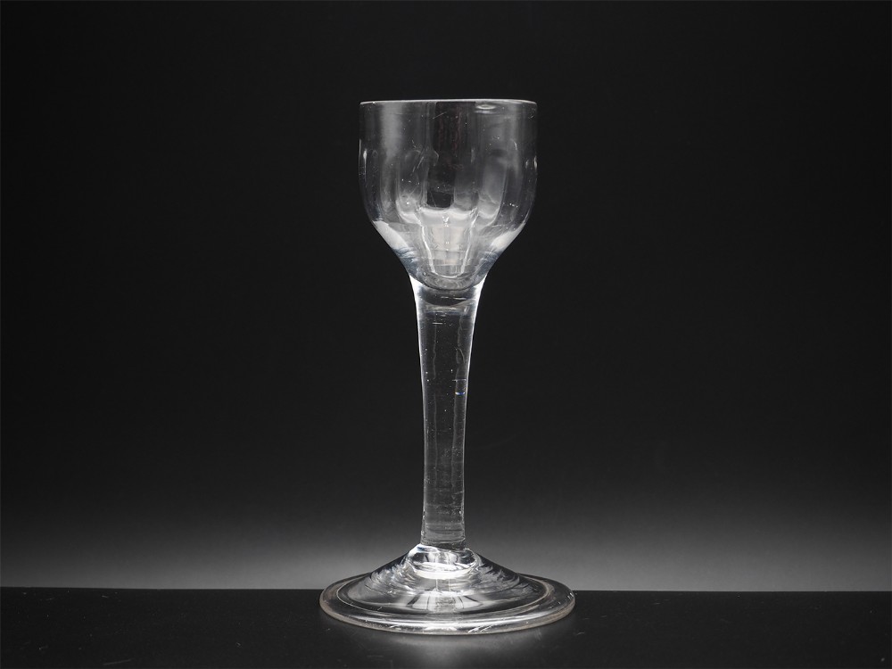 18th Century Folded Foot Wine Glass