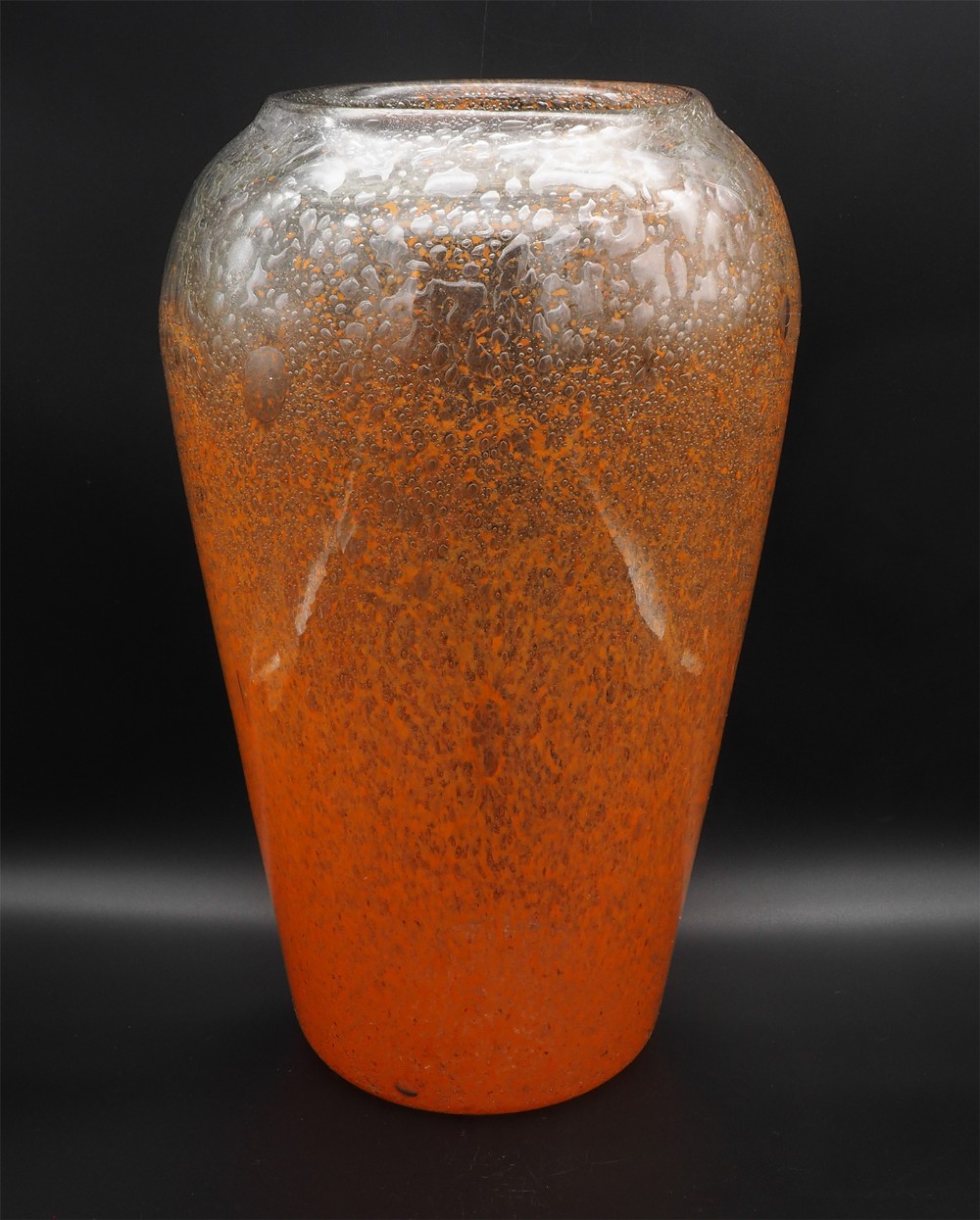 Rare Huge Scottish Monart Bubble Glass Vase