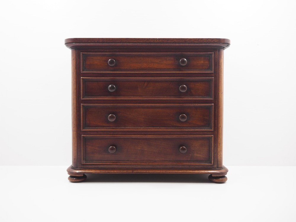 Untouched Scottish Mahogany Miniature Chest 