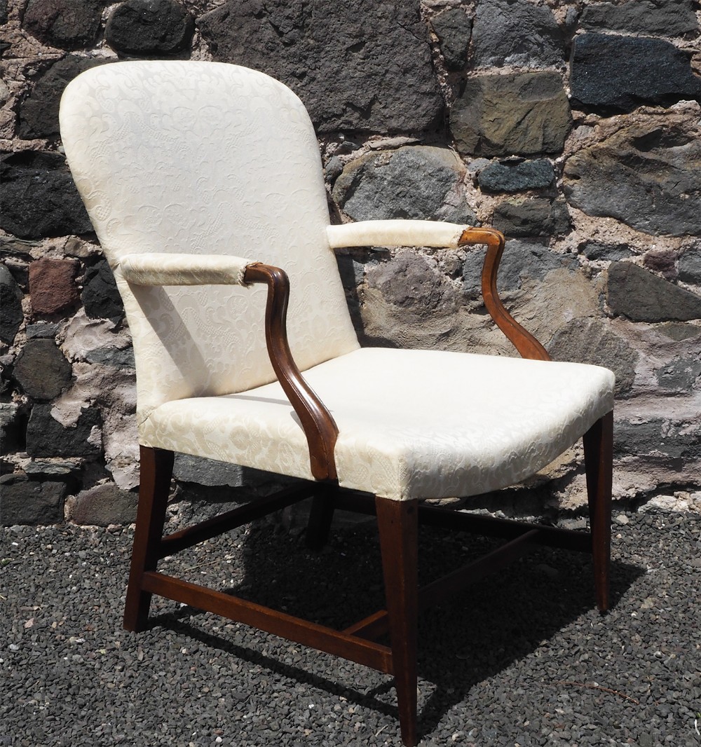 Large Size George 3rd Upholstered Chair