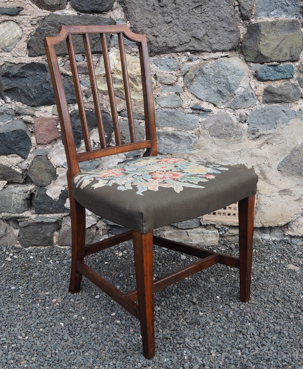 Georgian Sheraton Design Elm Single Chair
