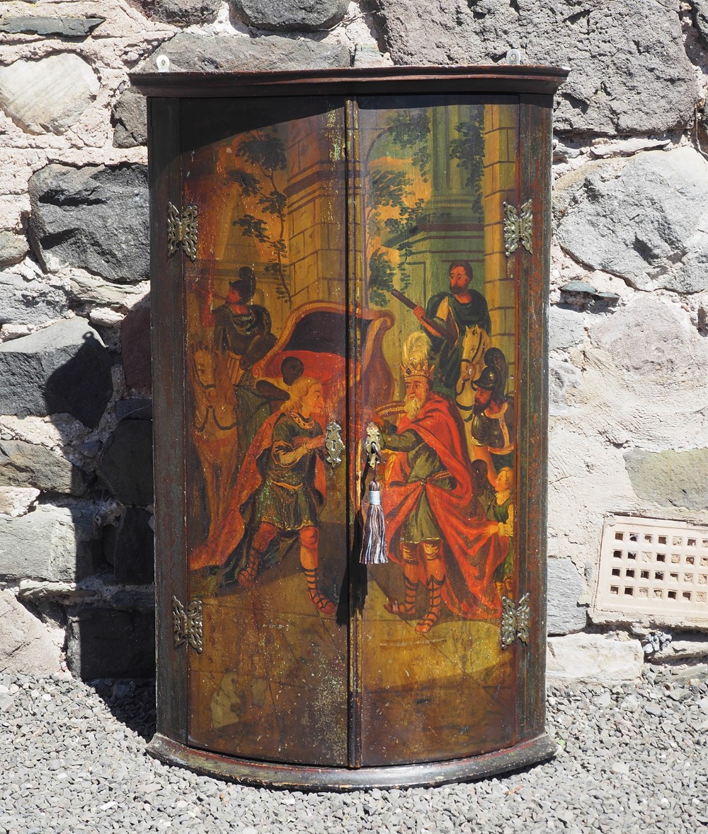 Queen Anne Dutch Lacquer Corner Cabinet