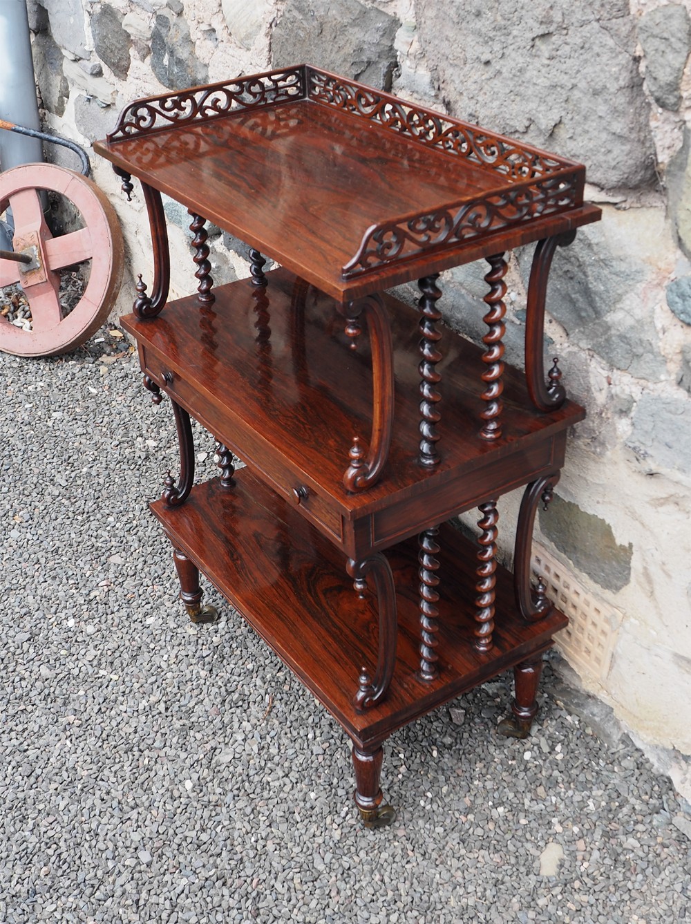 High Quality William IV Rosewood Whatnot