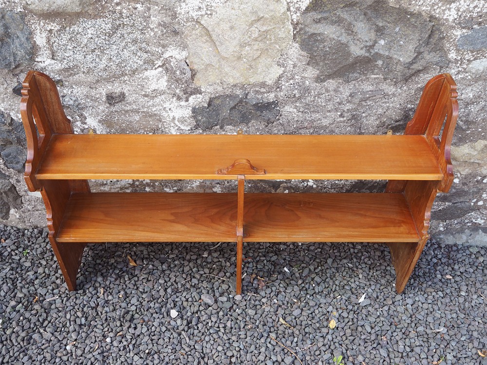 Arts & Crafts Hanging Shelves in Fruitwood