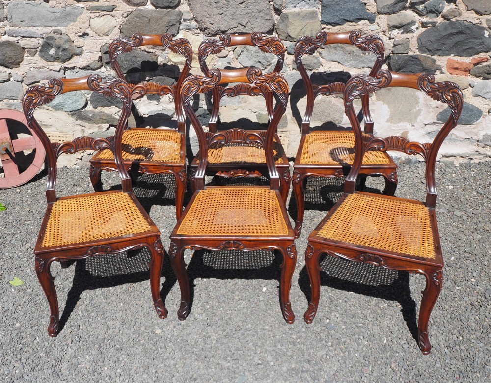 Set of 6 Gillows Rosewood Dining Chairs