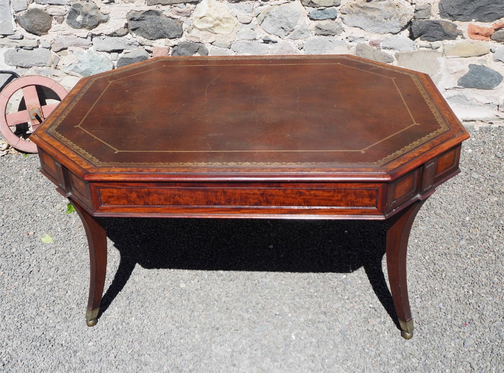 Highly Unusual Design Regency Library Table