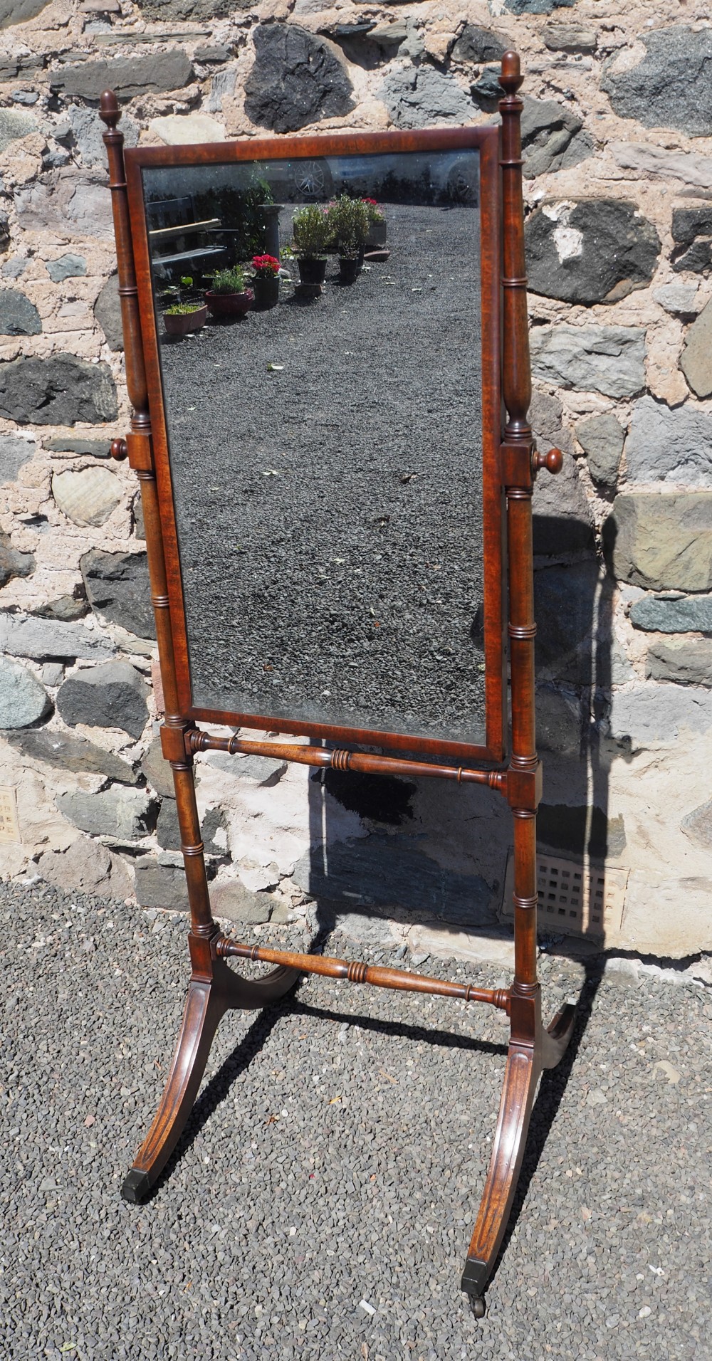 Early 19th Century Georgian Cheval Mirror