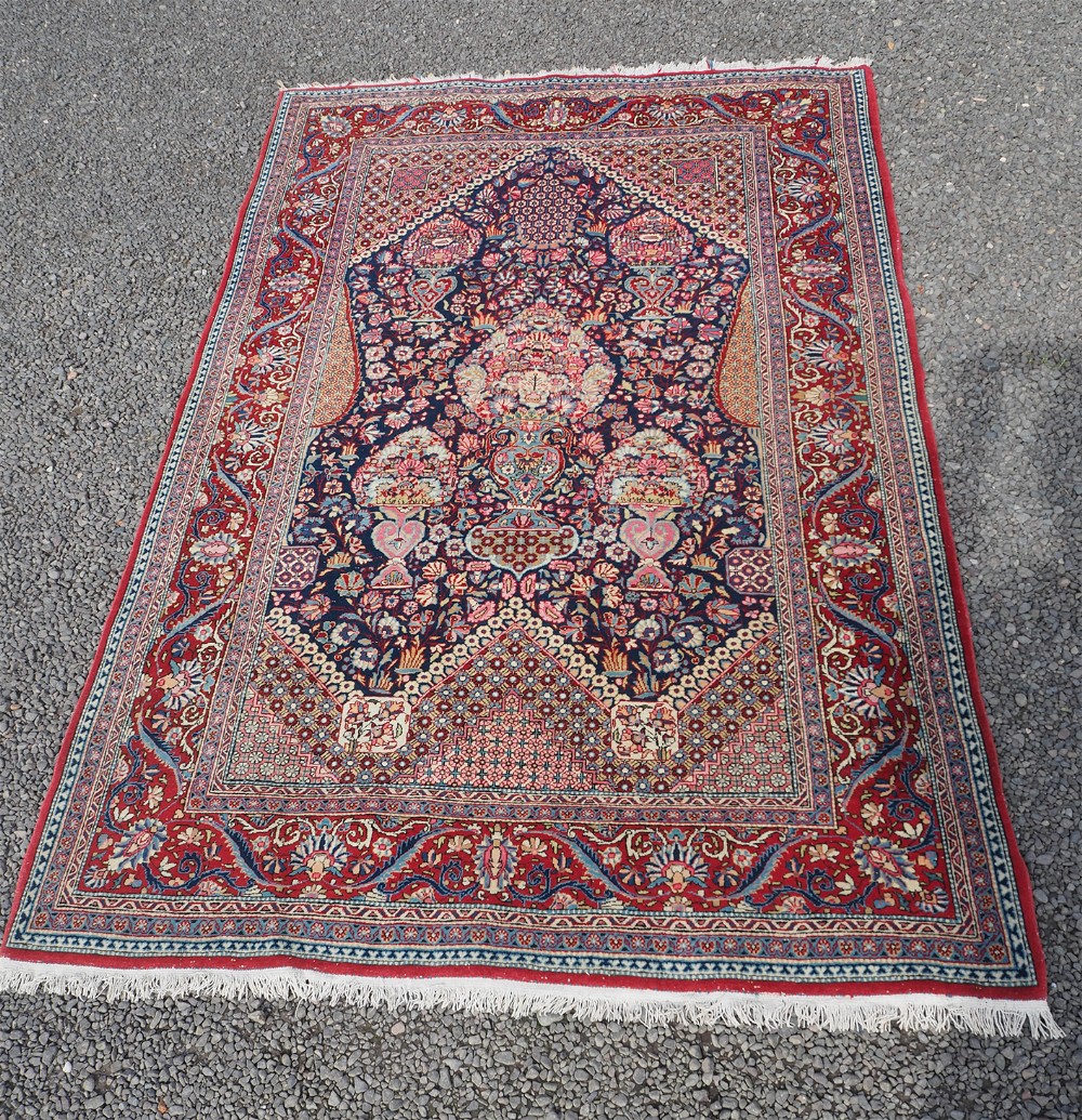 Finest Quality Antique Persian Kashan Rug