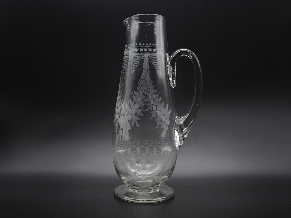 Victorian Nicely Engraved Water Jug