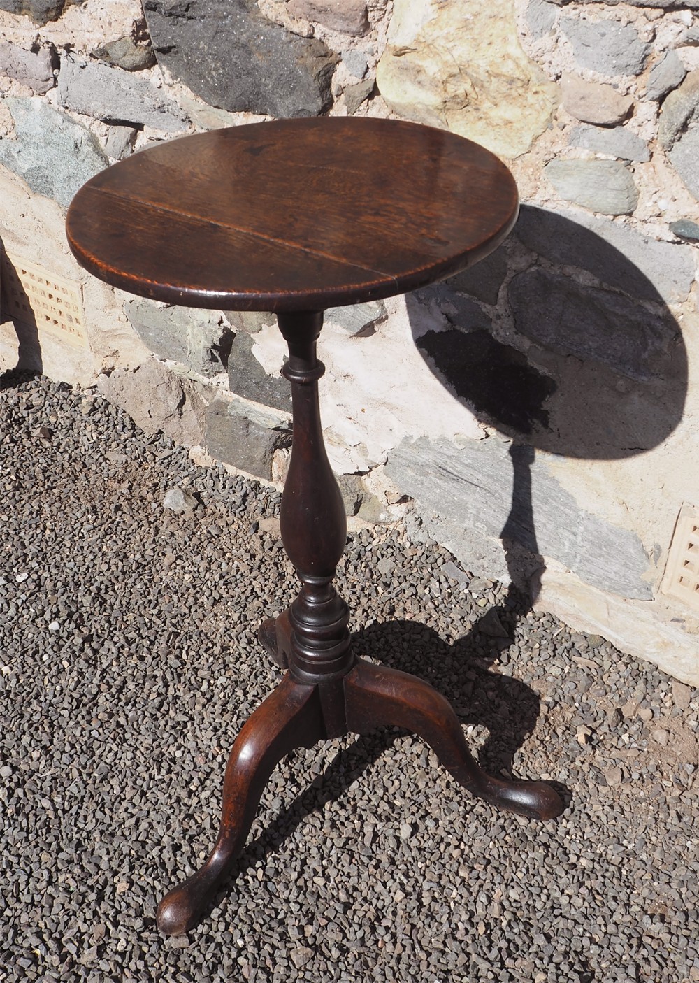 18th Century Oak Tripod Candlestand
