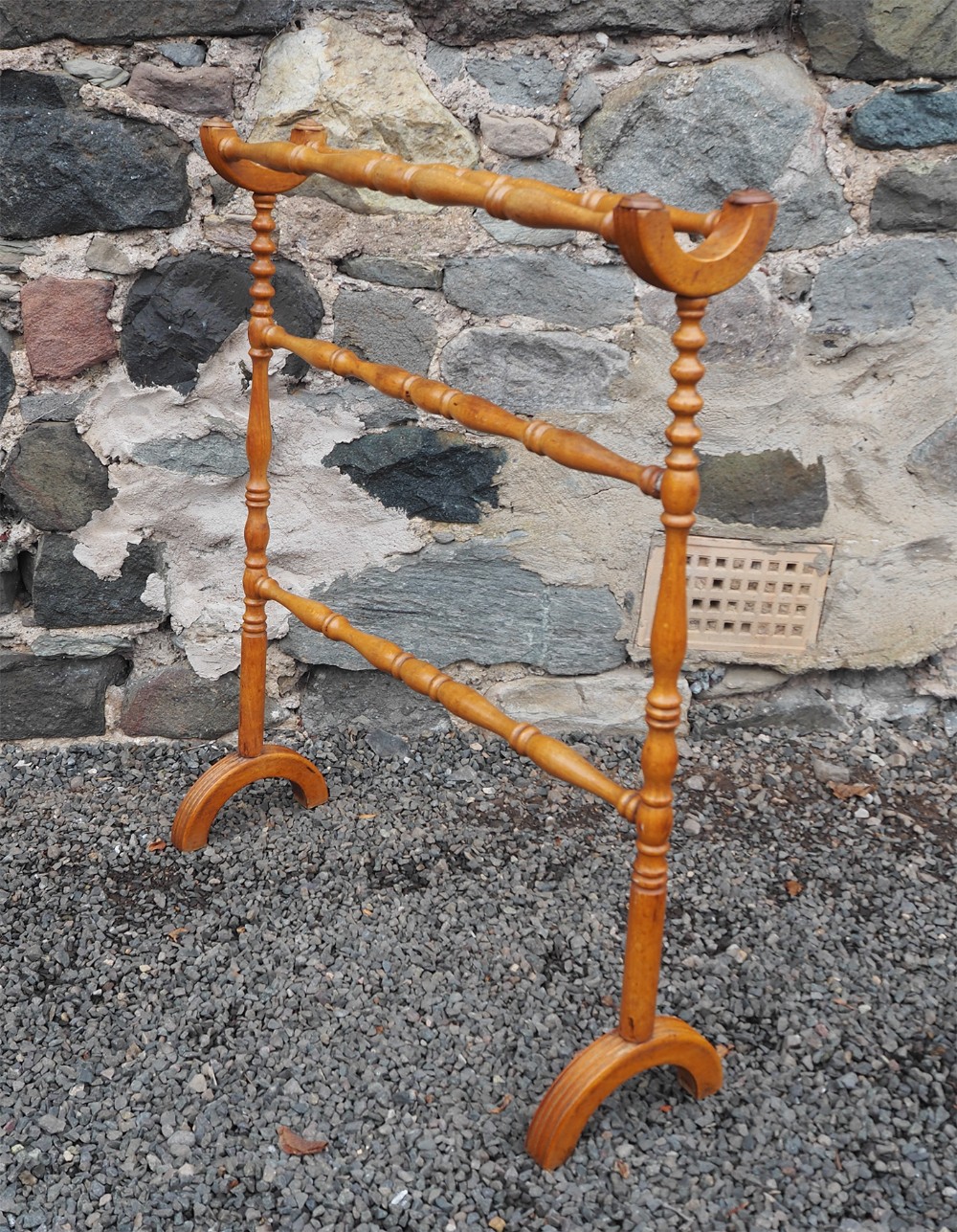 Victorian Scottish Satin Birch Towel Rail
