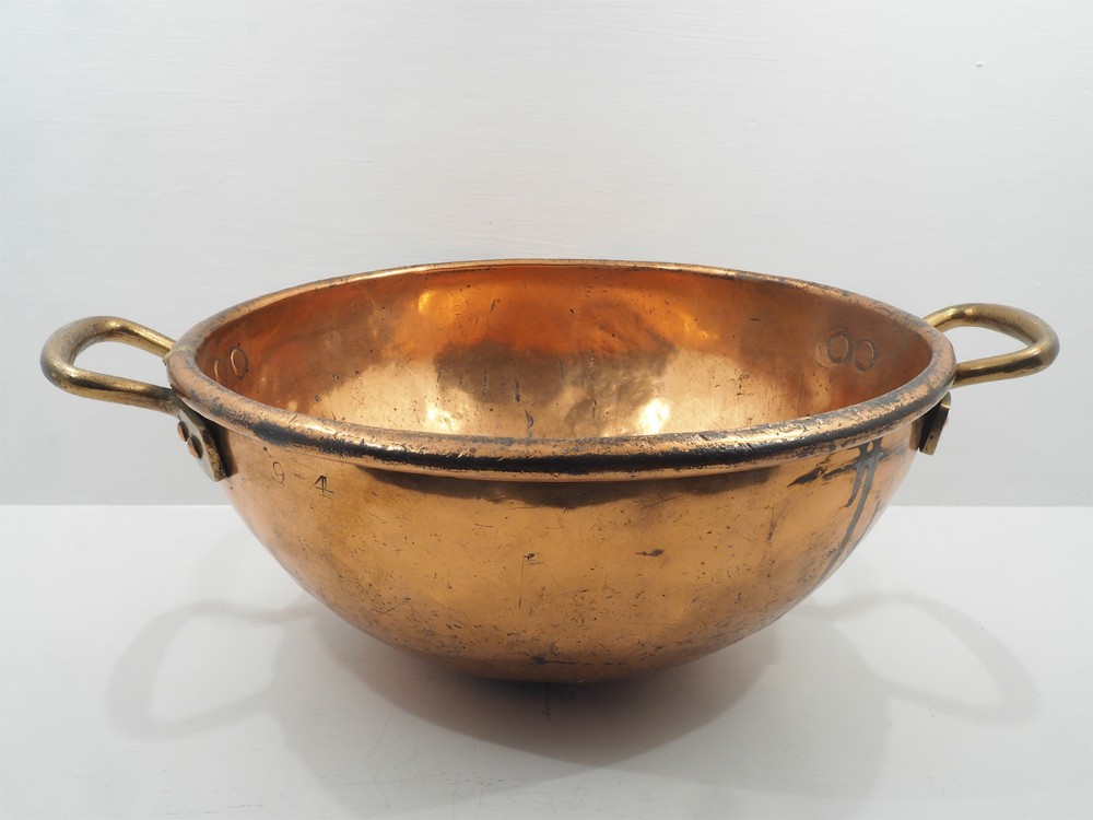 Large Heavy Duty Georgian Copper Bowl