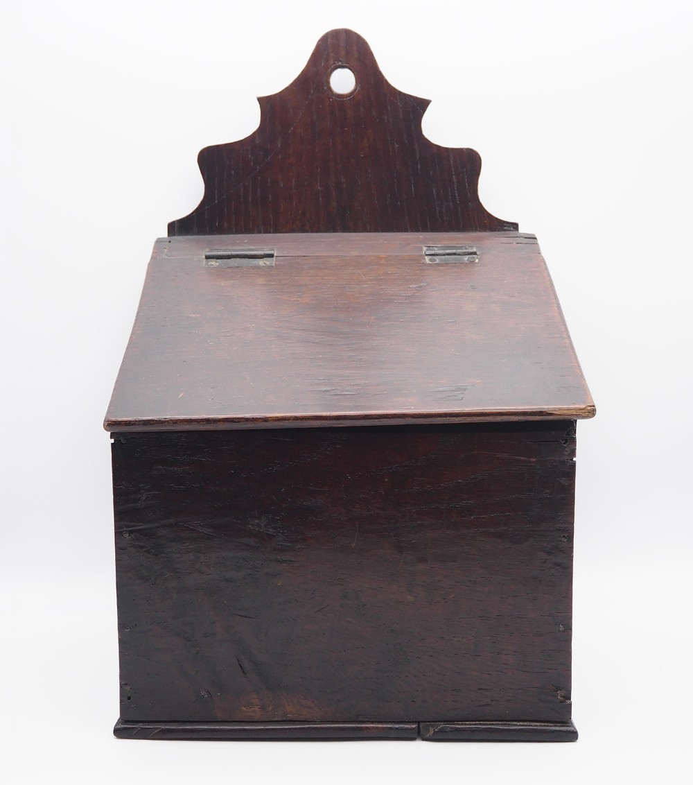18th Century Georgian Oak Candle Box
