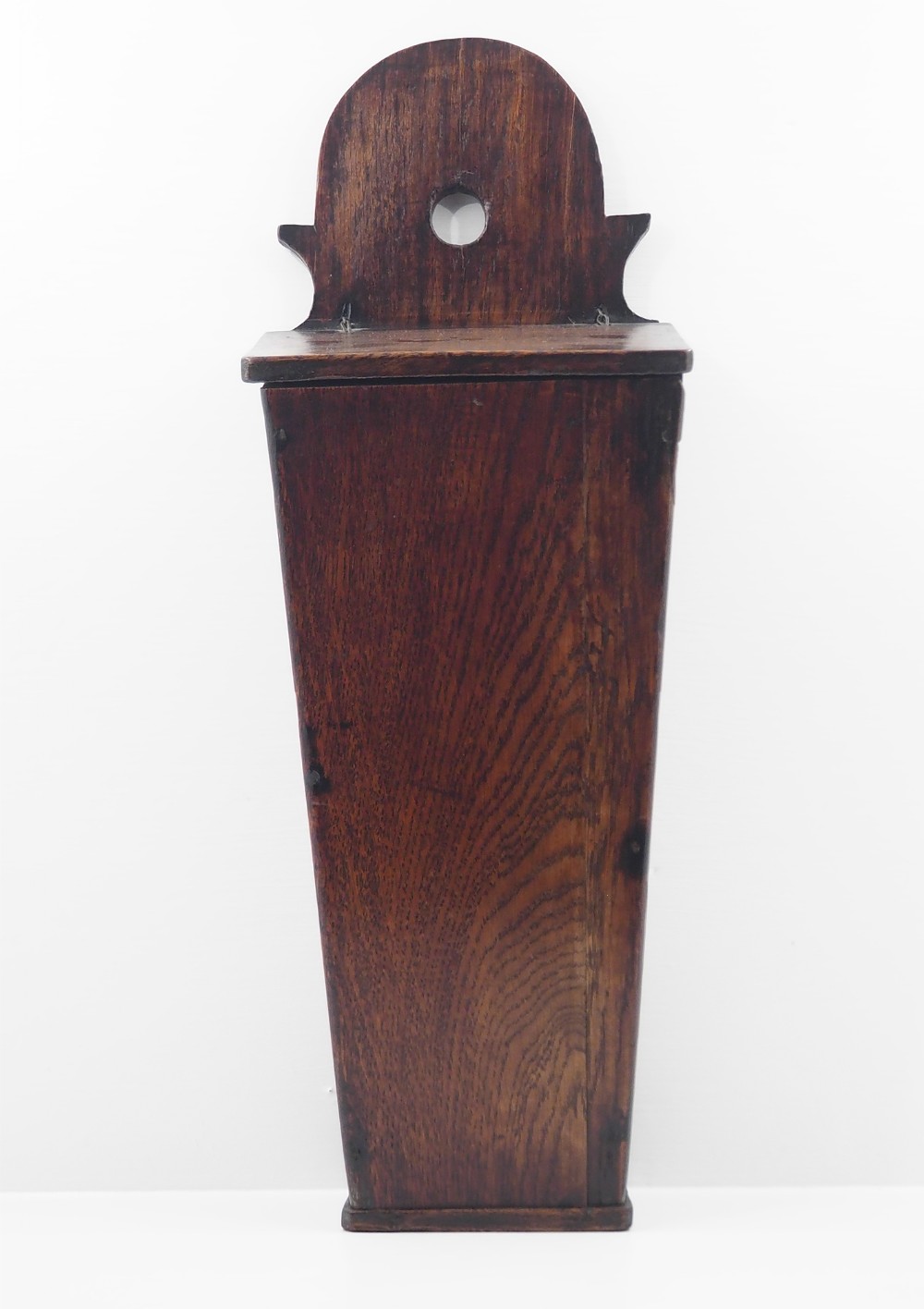 Georgian Tapered Oak Candle Box